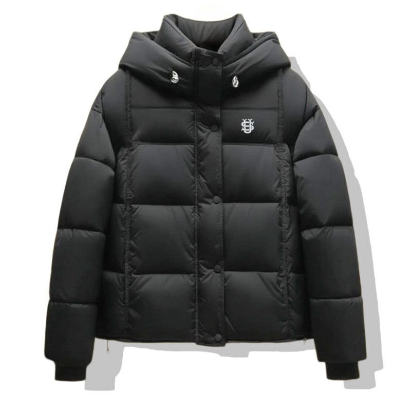 Men's Clothing Autumn/winter US Embroidered Short Hooded Loose Puffer Jacket, Thick And Warm Down Cotton Coat_viptrois.com