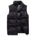 Cotton Vest For Men 2024 Autumn Winter New Youth Urban Trendy Patchwork Casual Stand Collar Sleeveless Jacket Men's_viptrois.com