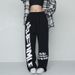 Women's Hip Hop Jazz Dance Pants - High Waisted Loose Fit Streetwear Trousers With Drawstring For Summer_viptrois.com