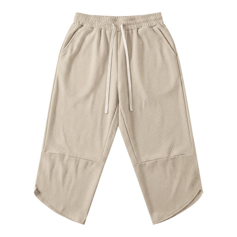 Men's Clothing Men's Summer Hawaiian Beach Loose Sports Casual Waffle Scissor Shorts For Formal & Casual For Men_viptrois.com