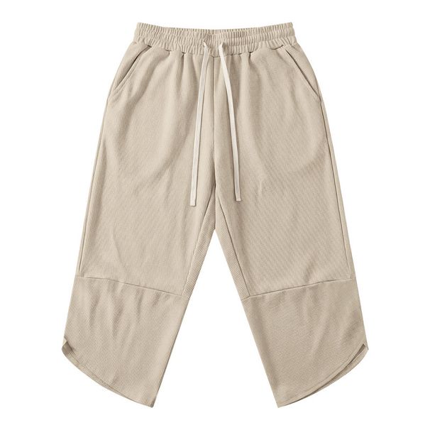 Men's Clothing Men's Summer Hawaiian Beach Loose Sports Casual Waffle Scissor Shorts For Formal & Casual For Men_viptrois.com