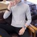 Men's Clothing Sweater Autumn And Winter High Collar Half High Collar New Slim Fit Plus Velvet Thick Warm Inner Wear Knitted Base Wool Sweater_viptrois.com