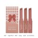 3-Piece Set Of Bowknot Tilted Lipstick Crayons For Women - Nude Shade Collection_viptrois.com