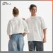 "Vintage Wax-Dye Effect Heavyweight Cotton T-Shirt – Distressed Retro Style, Relaxed Fit Men's Tee"_viptrois.com