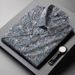 CT Plus Size Men's Short Sleeve For Big Guys, Summer Thin Printed Shirt, Loose Casual Oversized Trendy Shirt_viptrois.com