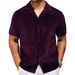 Men's Clothing Foreign Trade Cross Border New Large Size Shirts Men's Loose Trendy Short Sleeved Shirts Summer Lapel Shirts A0304_viptrois.com