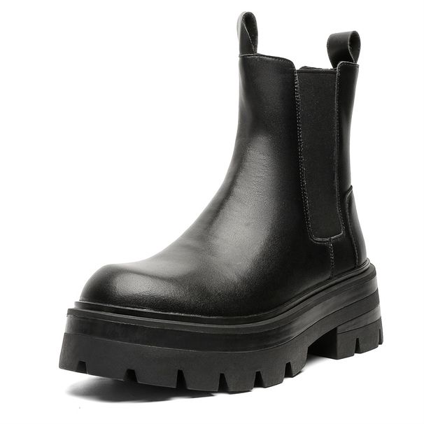 Chelsea Boots Men's Thick-soled Inner Heightening Retro Tooling Casual Martin Boots Men's Boots Derby Boots_viptrois.com