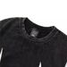 Dark Style Abstract Print Short T-Shirt For Men, Washed And Distressed, Loose Fit, Trendy Five-Quarter Sleeve, Summer_viptrois.com