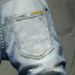 Men's High Street Fashionable Men's Shorts With Cut Holes And White Hand-painted Paint Dot Stretch Jeans For Men_viptrois.com