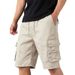 Men's Multi-Pocket Cargo Shorts With Straight Leg, Loose Fit For Casual & Outdoor Activities | Summer Short Pants In Camo, Khaki, Navy, Black & More_viptrois.com