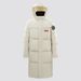 Premium Couple's Winter Hooded Down Jacket – Warm & Stylish Long Coat With 550 Fill Power Duck Feather For Cold Weather (Black/White, S-Xxxl)_viptrois.com