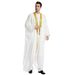 Men's Clothing Factory stock men's robe, TH834, Arabic men's embroidered long sleeved beard, gold beaded chiffon outer shawl_viptrois.com