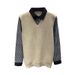 Men's Clothing Shirt sweater two piece suit autumn and winter men's tops 2024 new knitted sweater men's plaid tops jacket men_viptrois.com