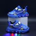 New Spring And Autumn Children's Sports Shoes Leather Car LED Light Up Children's Shoes 1 6 Years Old Boys Sports Casual Shoes_viptrois.com