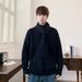 Detachable Scarf Sweater Men's Autumn And Winter New Warm Loose Knit Sweater Top_viptrois.com
