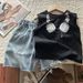 Kid's Clothing Boys cartoon headphones print sleeveless T-shirt pure cotton baby casual handsome little boy street vest_viptrois.com