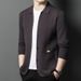 Men's Solid Color Knit Cardigan – Lightweight Spring & Fall Sweater Jacket (Casual Slim-Fit_viptrois.com