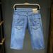 Men's Breathable Summer Riding Breeches Light Blue Denim Shorts Five Point Trendy Four Point Seven Point Pants_viptrois.com