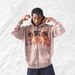 Street Style Hip Hop Pious Kids 3D Printed Loose Fitting Sweatshirt Zip Up Pullover For Boys_viptrois.com