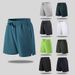 New Men's Quick Drying Loose Fit Five Point Sports Casual Pants Thin Ice Silk Beach Shorts_viptrois.com