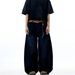Ins American Washed Deconstructive Curved Knife Jeans, Men's And Women's Trendy Brand Loose Blue Sickle Pants_viptrois.com