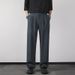Casual Men's Straight Leg Loose Fitting Drape Suit Trousers New Mature Sophisticated Style Cropped Wide Leg Trousers_viptrois.com
