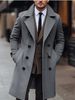 Loom Loom Jinhan 2025 European And American Cross-Border Autumn Winter Foreign Trade Coat Double-Breasted Long Men's Woolen_viptrois.com