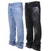 Men's Clothing New Men's Straight Jeans Fashion Ins Hot Stretch Jeans_viptrois.com