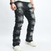 Men's Clothing New Retro Cat Whisker Casual Jeans Fashion High Street Design Straight Pants_viptrois.com