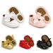 Meckior Baby Shoes Bowknot Rubber Sole Anti-slip PU Ballet Slippers Baby Girl Dress Shoes First Walker Toddler Crib Shoes_viptrois.com