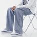 Jeans Autumn Oversized Straight Men's Loose And Trendy Ins Wide Leg Casual Long Pants_viptrois.com