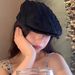 Korean Version Vintage Frayed Edge Forward Cap For Women Spring Summer Versatile Face Slimming Niche Design Reversible_viptrois.com