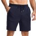 Men's Casual Drawstring Shorts – Lightweight Summer Sports Pants (Black/White/Khaki/Navy Blue, S-3XL)_viptrois.com