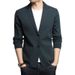 Men's Slim Fit Knit Cardigan Lightweight Long Sleeve Open Front Sweater Casual Solid Color Pullover For Spring & Autumn_viptrois.com