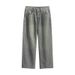 American Denim Suit For Men Versatile Spring Autumn Jacket Jacquard Casual Trend Lapel Shirt Wide Leg Pants_viptrois.com