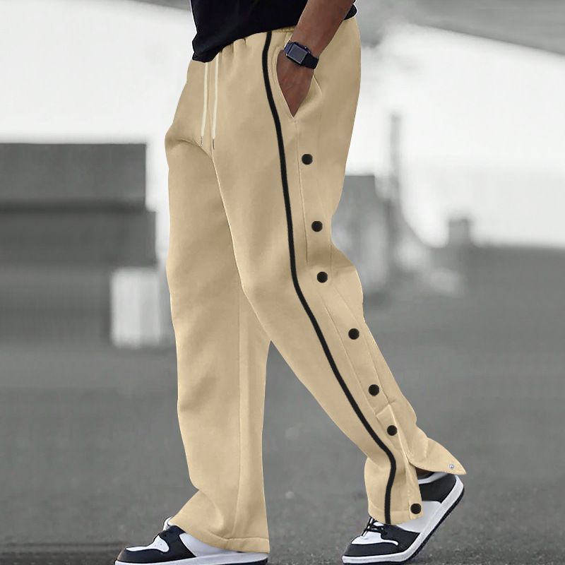 Men's Casual Jogger Pants With Elastic Cuffs - Lightweight, Breathable & Versatile For Gym, Travel & Daily Wear_viptrois.com