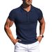 Men's Breathable Striped Shirt – Stretch Fit For Gym & Casual Wear, Moisture-Wicking Summer Performance_viptrois.com