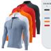 Men's Clothing Casual Zipper Training Long Sleeve Cross Border Quick Drying Stand Collar Reflective Strip Sports Fitness Running Clothes_viptrois.com