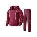 Men's Heavyweight Fleece Hoodie & Jogger Set – Winter Warm Plush-Lined Sweatsuit, Relaxed Fit Casual Loungewear (Pullover + Pants)_viptrois.com