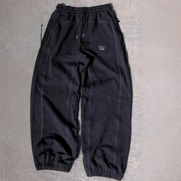 Trendy Brand Embroidered Sweatpants Y2k Retro Design Street Casual Pants Loose Versatile Sports Pants_viptrois.com