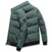 Men's Stand Collar Down Cotton Jacket – Korean Style Winter Coat With Thickened Warm Lining (Black/Grey/Red/Green, M-4XL)_viptrois.com
