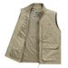 "Men's Utility Vest – Rugged Nylon Photographer & Fishing Sleeveless Jacket With Multi-Pockets (Relaxed Fit, Breathable Polyester Lining, M-5XL)"_viptrois.com
