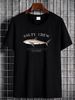 Salty Crew Bruce T Shirt Black Men's Top For Everyday Wear Designer Clothes Casual Versatile Streetwear Fashion Slightly Unisex Stretched_viptrois.com
