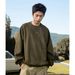 Split Structure Heavy Suede Round Neck Sweatshirt Men's Autumn Style Contrast Color Embroidery Pullover Trendy Brand Top Jacket_viptrois.com