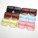 Oversized Square Sunglasses For Women - UV400 Protection, Fashion One-Piece Frame (Seaside & Outdoor Wear, Large Face Fit)_viptrois.com