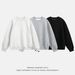 Nordmann Textured Space Cotton Patchwork Heavyweight Crew Neck Sweatshirt Unisex Autumn Boxy Fit Couple Casual Pullover Jacket_viptrois.com