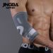 JINGBA Support Compression Elbow Sleeve For Weightlifting, Basketball, Cycling & Outdoor Sports – Breathable & Adjustable (Black/Grey, M/L/XL)_viptrois.com