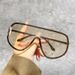 Square Large Frame Rice Nail One-piece Sunglasses New Frameless Fashion One-piece Men's And Women's Sunglasses_viptrois.com