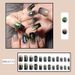 Nail Strips Nail Tips Long INS Style Wearable Nail Tips Flashing Hot Girl Nail Tips Nails Nail Art Patches_viptrois.com