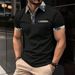 Business Mens Golf Polo Short Sleeve Polo Shirt Outdoor Casual Daily Summer 3D Print Micro-elastic Polyester Fake Pocket T Shirt_viptrois.com